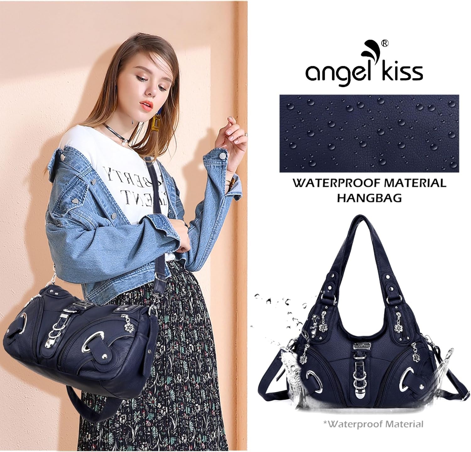Angelkiss Hobo Purses and Handbags for Women Satchel Handbag Women Purses Large Daily Shoulder Bags | Purses, Handbags, Handbag, Women Purses, Large, Daily