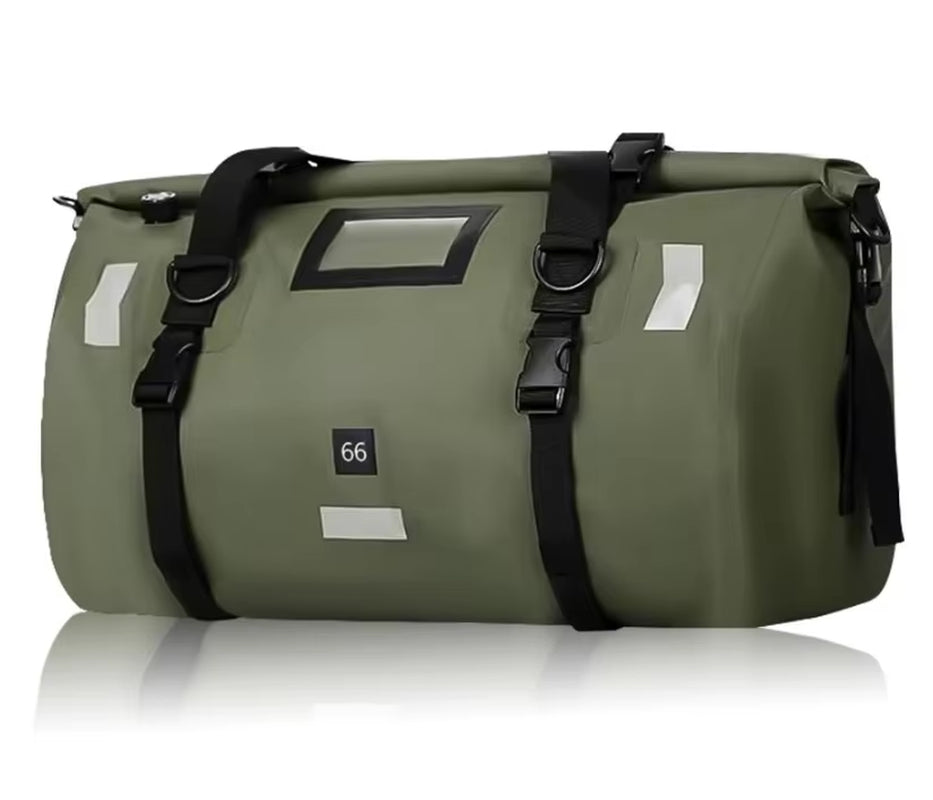 Motorcycle Waterproof Tail Bag Travel Outdoor Dry Luggage Roll Pack Bag 20 /40/66 Motorbike Luggage Backpack Motorcycle Seat Bag