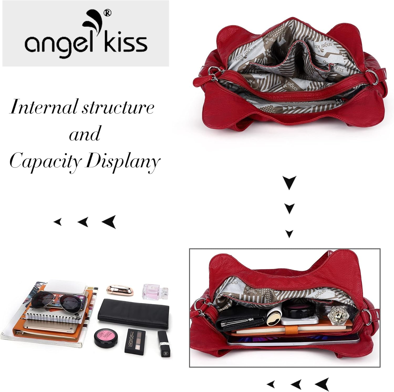 Angelkiss Hobo Purses and Handbags for Women Satchel Handbag Women Purses Large Daily Shoulder Bags | Purses, Handbags, Handbag, Women Purses, Large, Daily
