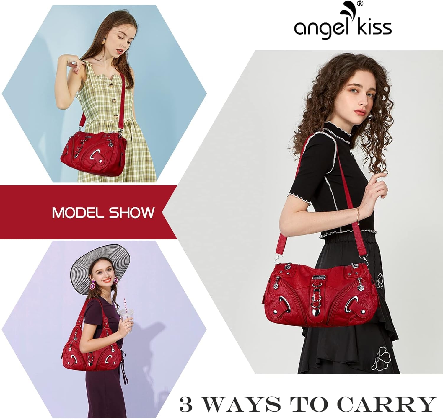 Angelkiss Hobo Purses and Handbags for Women Satchel Handbag Women Purses Large Daily Shoulder Bags | Purses, Handbags, Handbag, Women Purses, Large, Daily