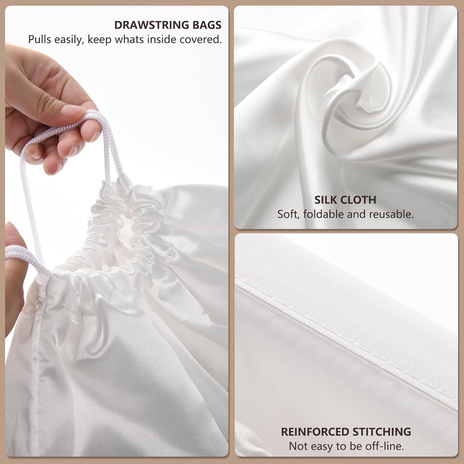 6 Pack Purse Dust Bags Handbags Storage for Shoes Boots Bags Storage